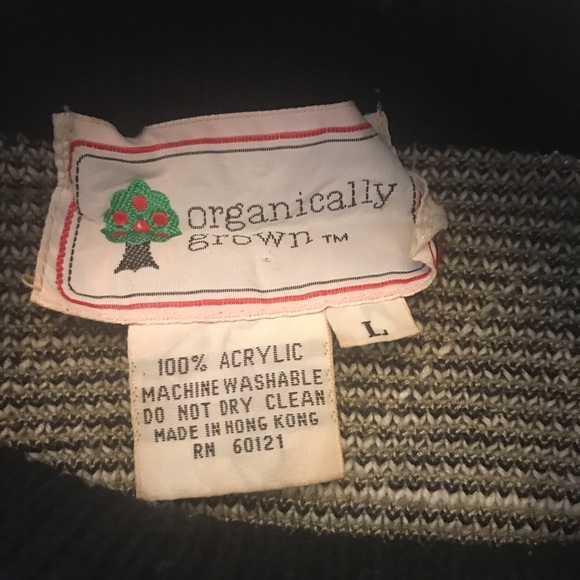 Vintage Organically Grown Sweater Size L - Picture 3 of 6